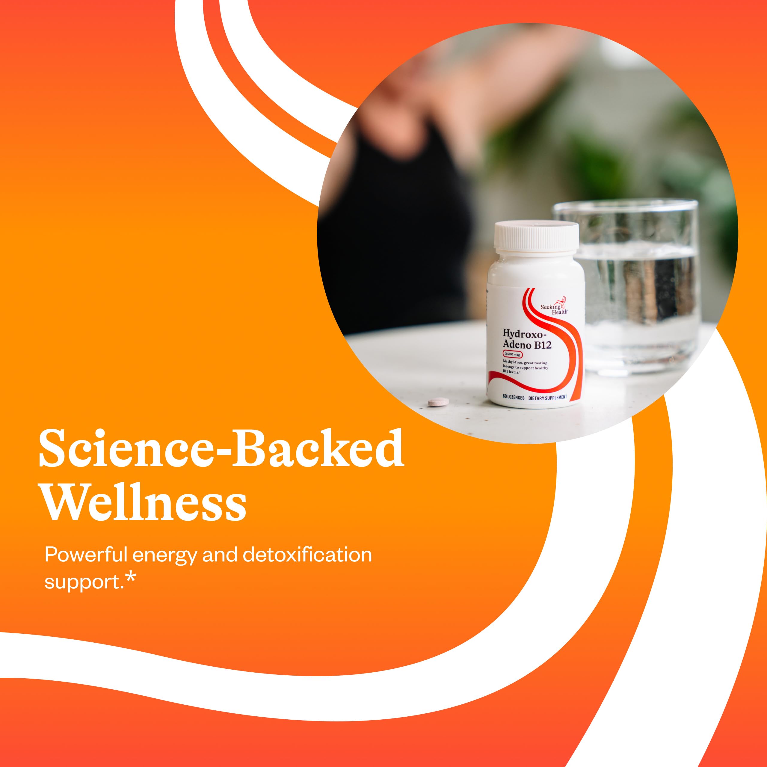 Seeking Health Hydroxo-AdenoB12: tableta masticable lista para consumo