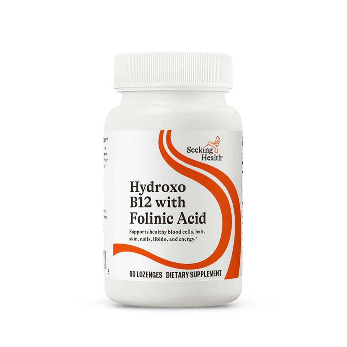 Seeking Health Hydroxo B12 con ácido folínico, pastillas-masticables para soporte diario y energía.