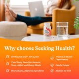 Seeking Health Hydroxo B12 con ácido folínico, pastillas-masticables libres de alérgenos para consumo seguro.
