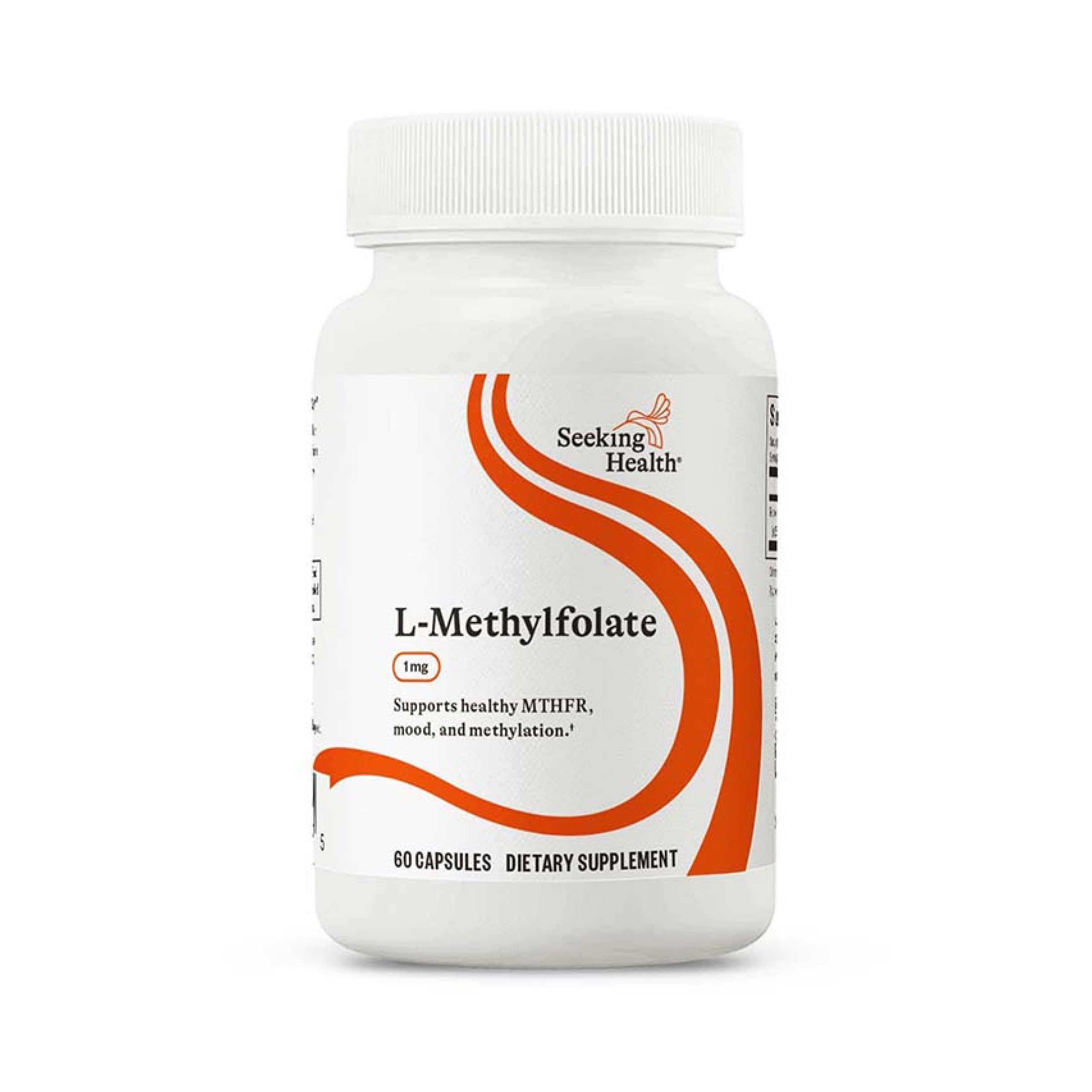 Seeking Health L-Metilfolato 1mg – botella visible para apoyar la metilación