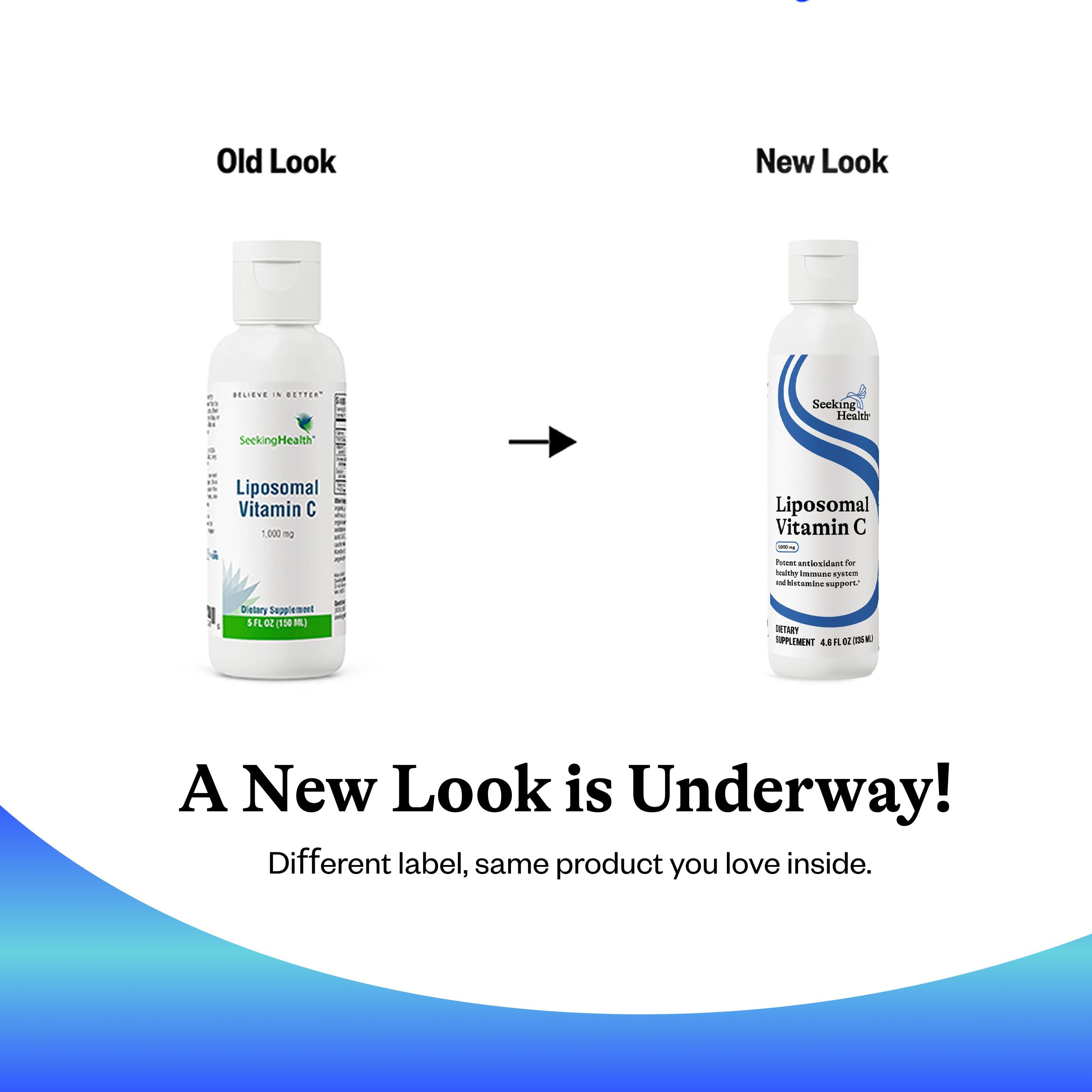 Empaque libre de alérgenos en Seeking Health Liposomal Vitamina C Limón Esencia.