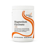 Seeking Health Magnesium Glycinate Powder en el bote para relajación nocturna