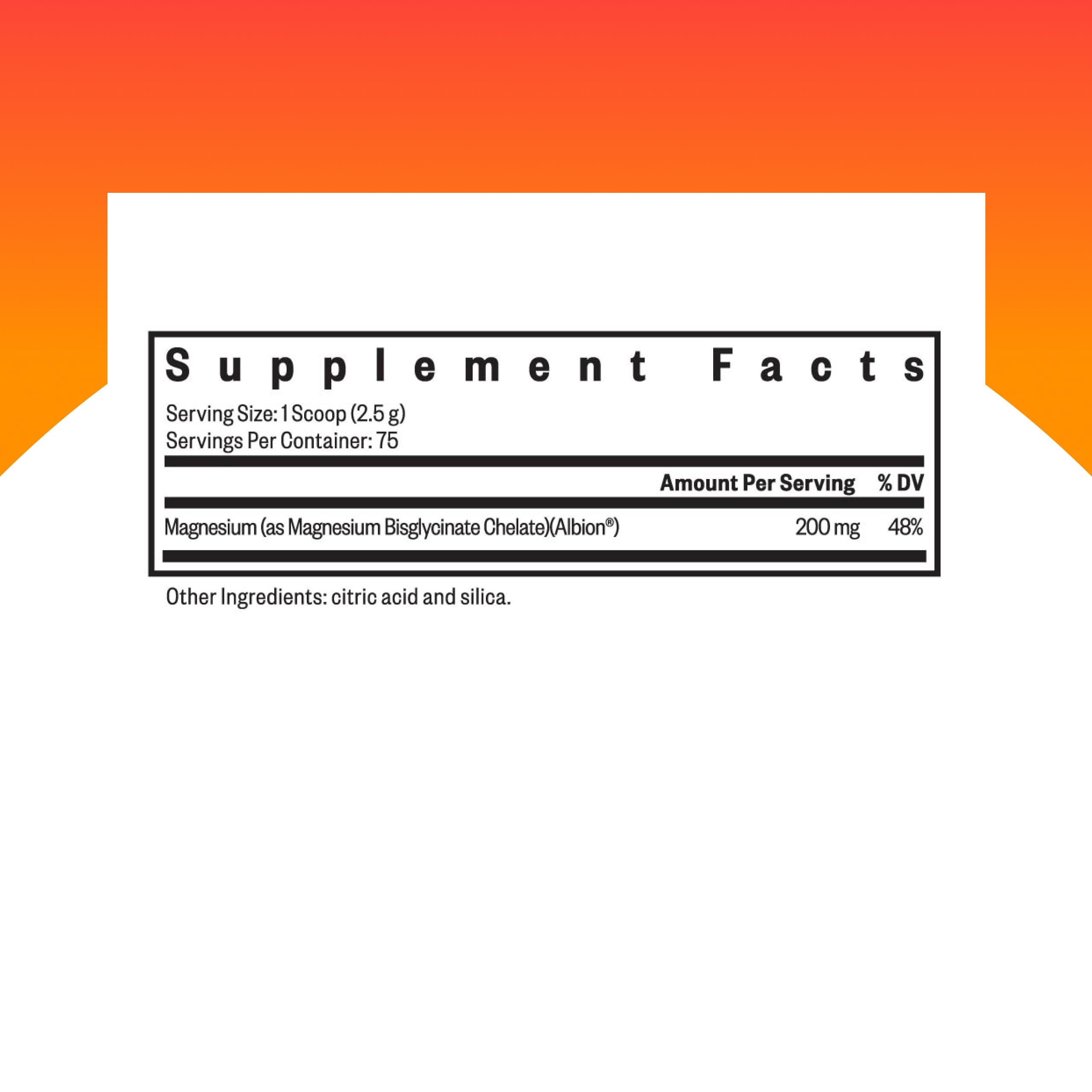 Porción medidora de Seeking Health Magnesium Glycinate Powder para dosis precisas