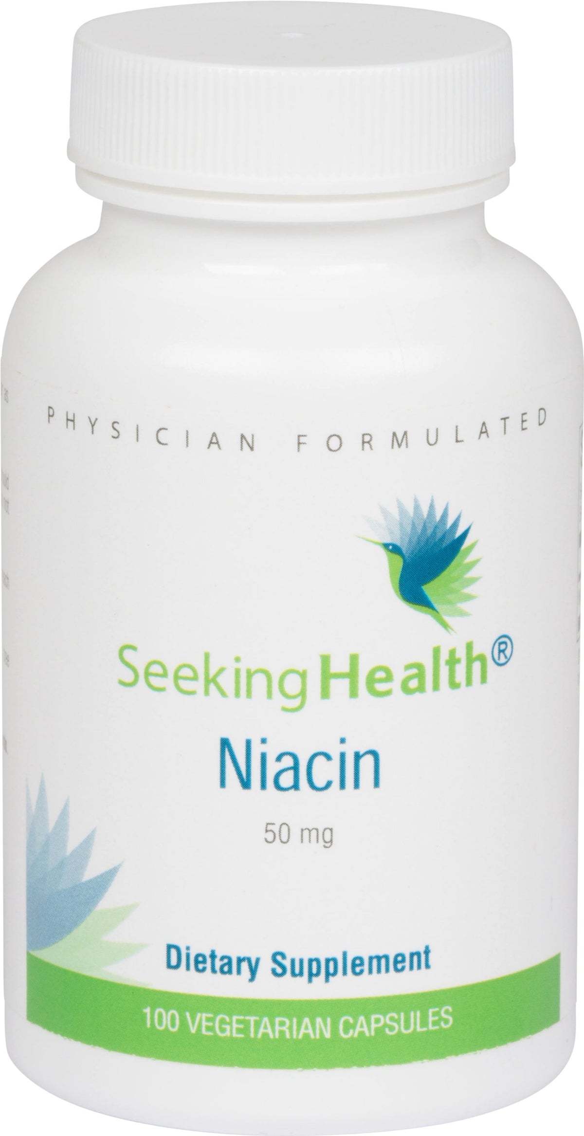 Seeking Health Niacin, botella-vertido: posible apoyo a energía diaria y salud de la piel.