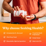 Seeking Health Optimal Man: empaque seguro y control de calidad para confianza.