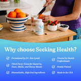 Envase seguro de Seeking Health Optimal PC para almacenamiento adecuado.