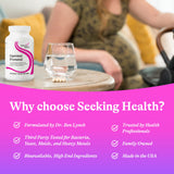 Seeking Health Optimal Prenatal: componentes vegetales como jengibre y cardo mariano.