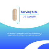 Seeking Health Stress Nutrientes – etiqueta frontal: destaca adaptógenos y vitaminas
