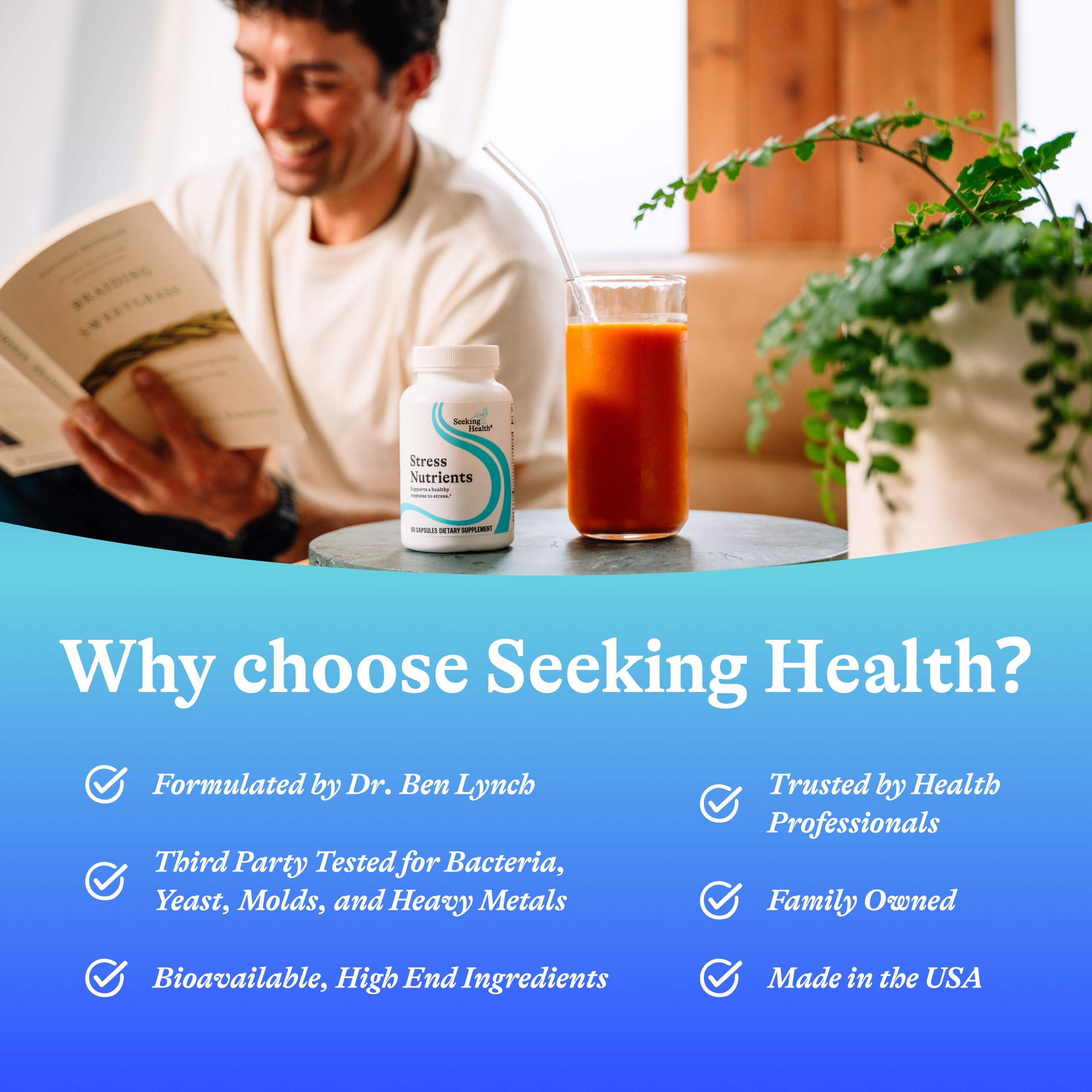 Seeking Health Stress Nutrientes – ginseng: soporte para la respuesta al estrés
