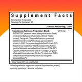 Etiqueta frontal de Seeking Health Testosterone Nutrients muestra ingredientes clave