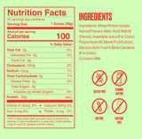 SEEQ Clear Whey Isolate Watermelon Wave ingredients chart highlights sugar-free, lactose-free benefits