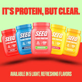 SEEQ Clear Whey Isolate Watermelon Wave post-workout scene in a gym setting