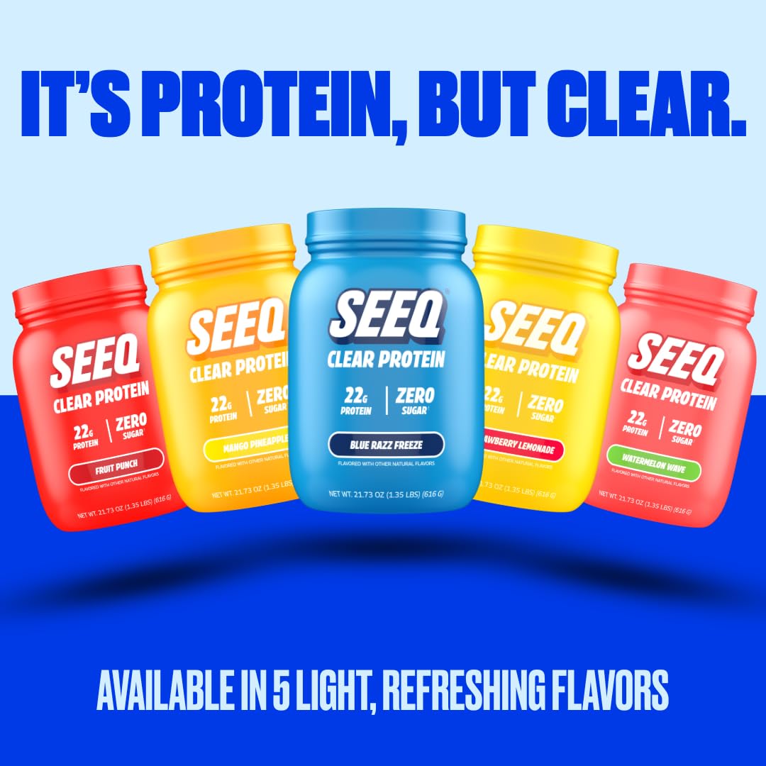 SEEQ textura ligera y sabor Blue Razz Freeze en cada sorbo