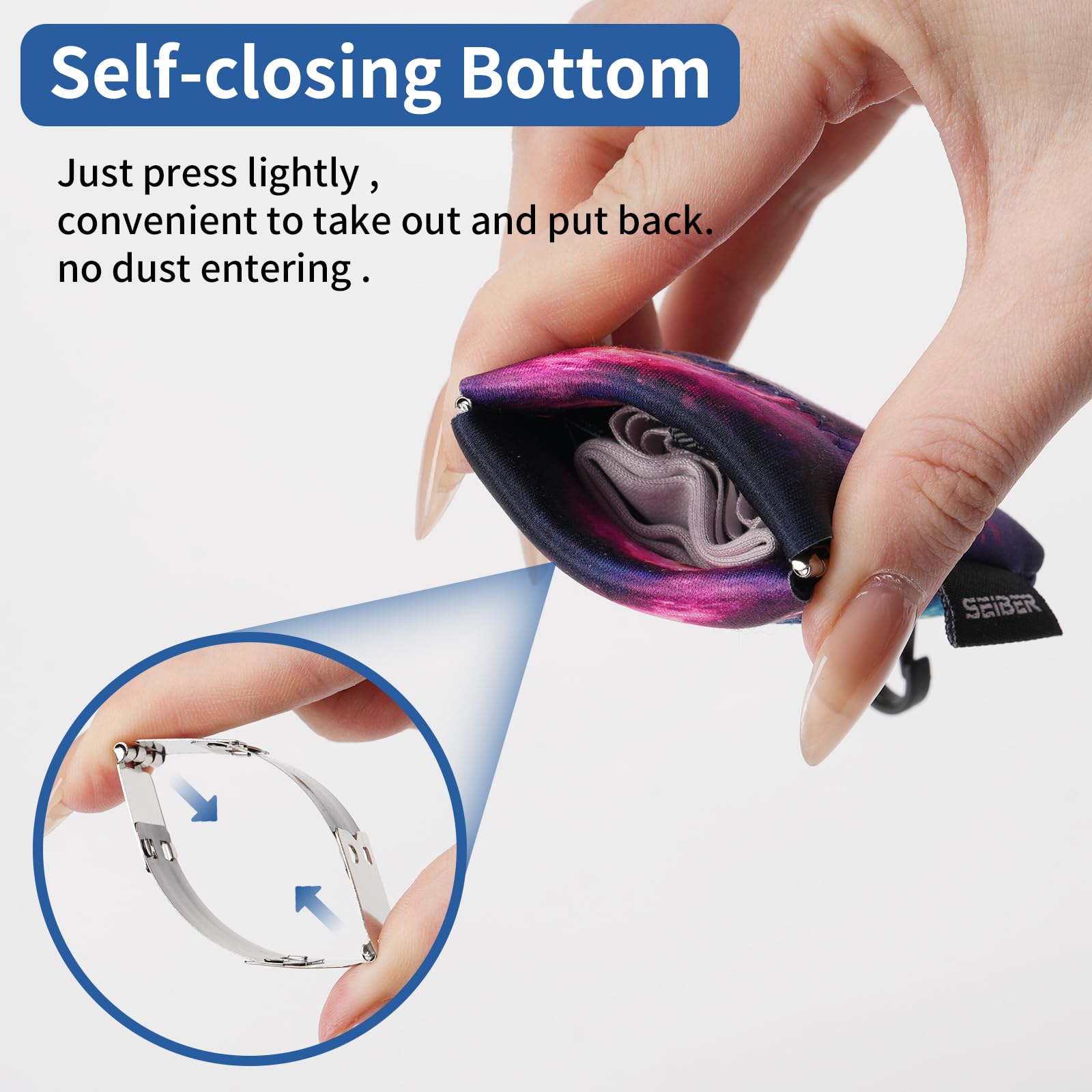 SEIBER estuche de neopreno con cierre, práctico para llevar anteojos y accesorios