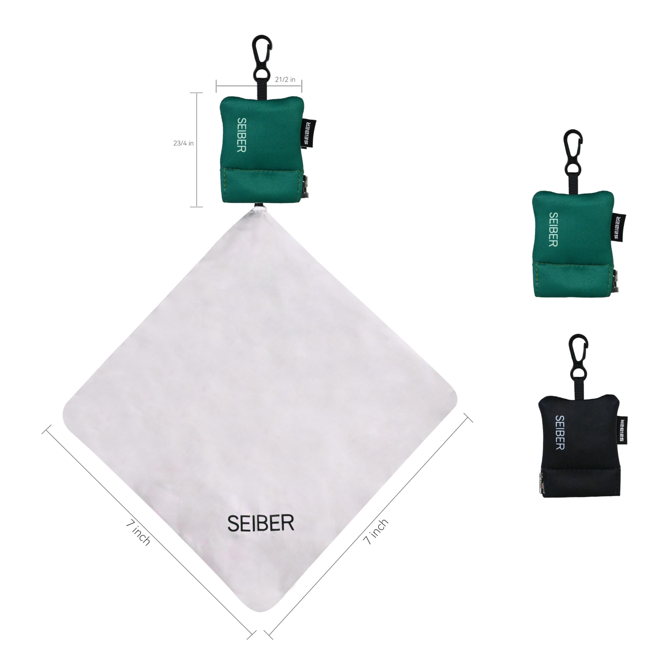 SEIBER paño compacto, ideal para bolso o llavero