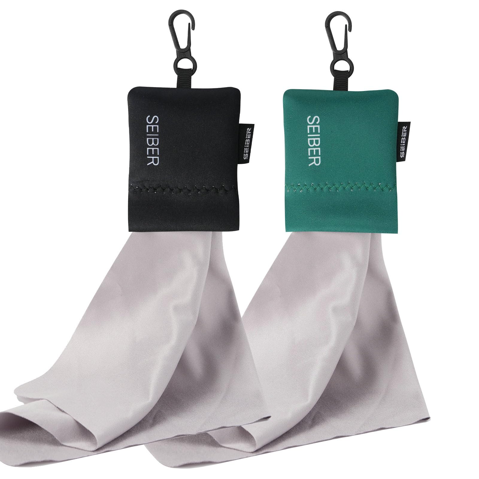 SEIBER paño microfibra para gafas con funda neopreno, limpieza suave
