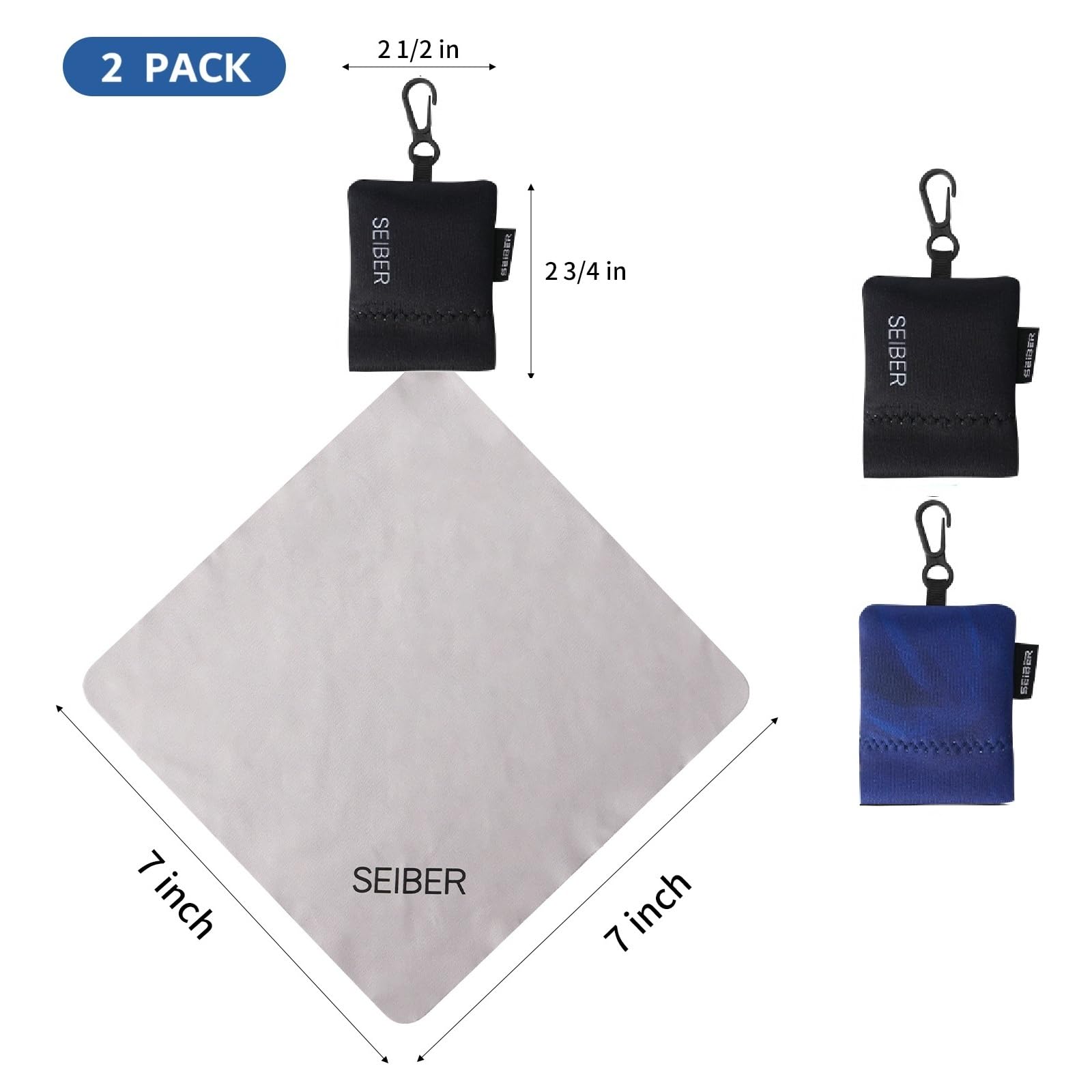 SEIBER paño microfibra para lentes de sol y pantallas