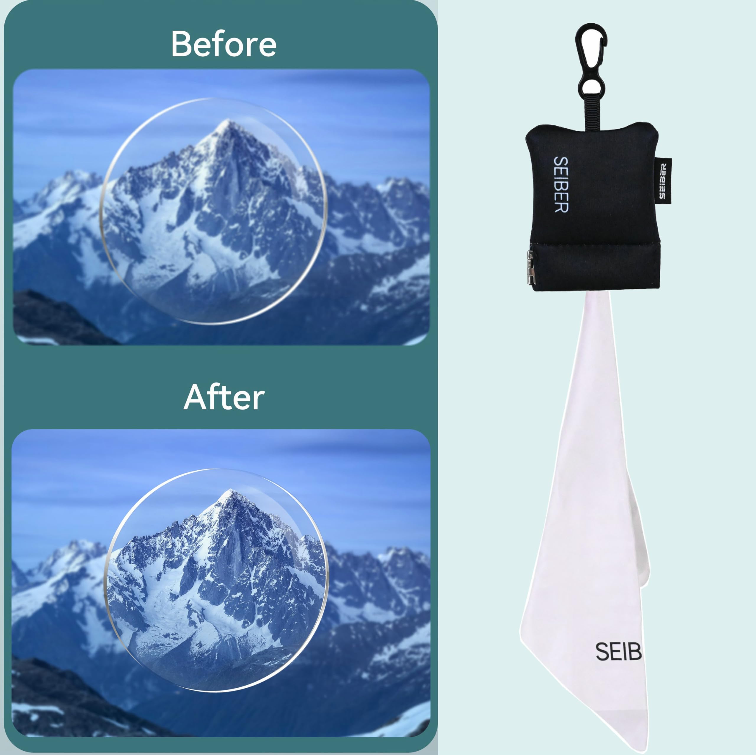 SEIBER limpiacristales para gafas, portátil y cámara