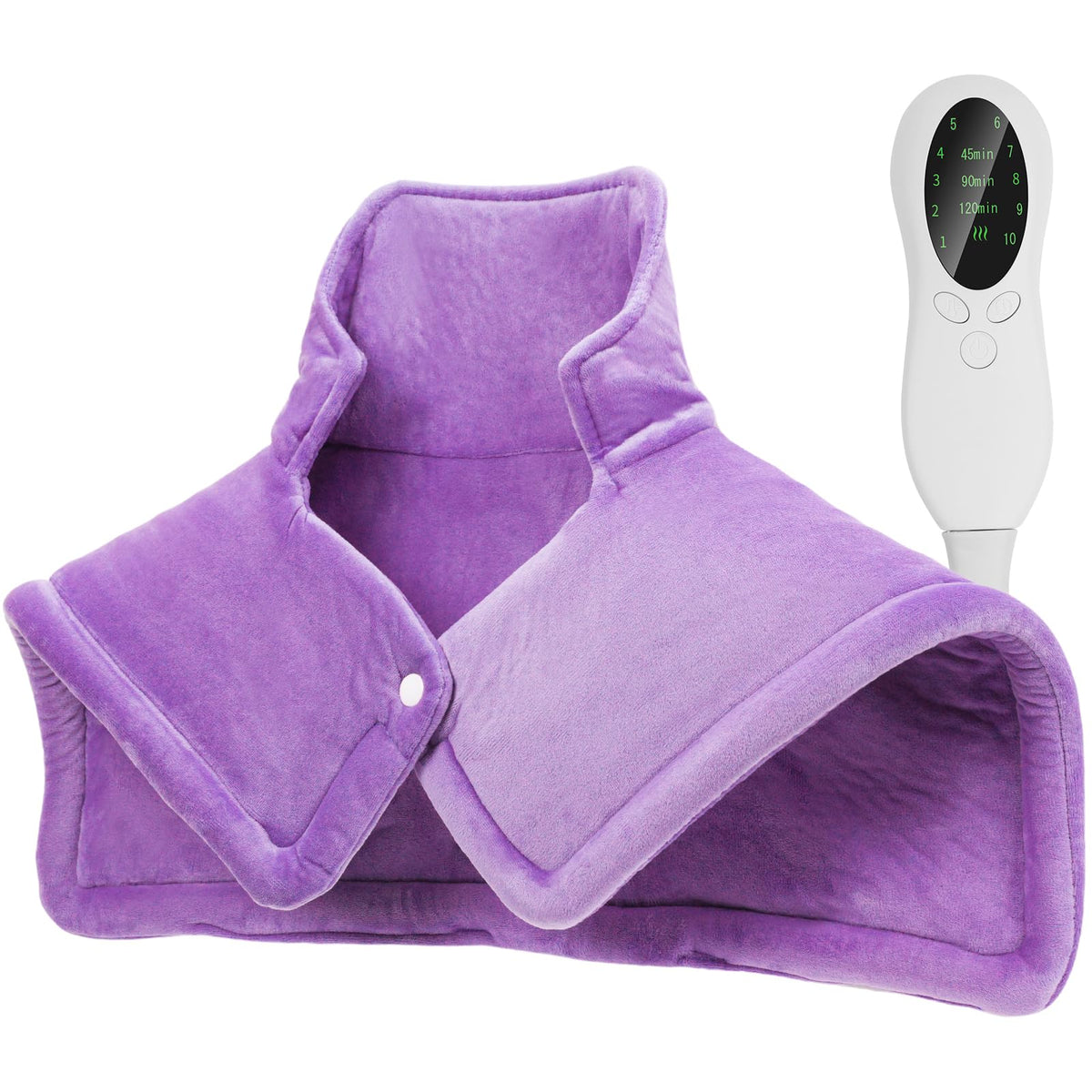 SEISSO Almohadilla térmica con peso para cuello, hombros y espalda, calor cómodo.