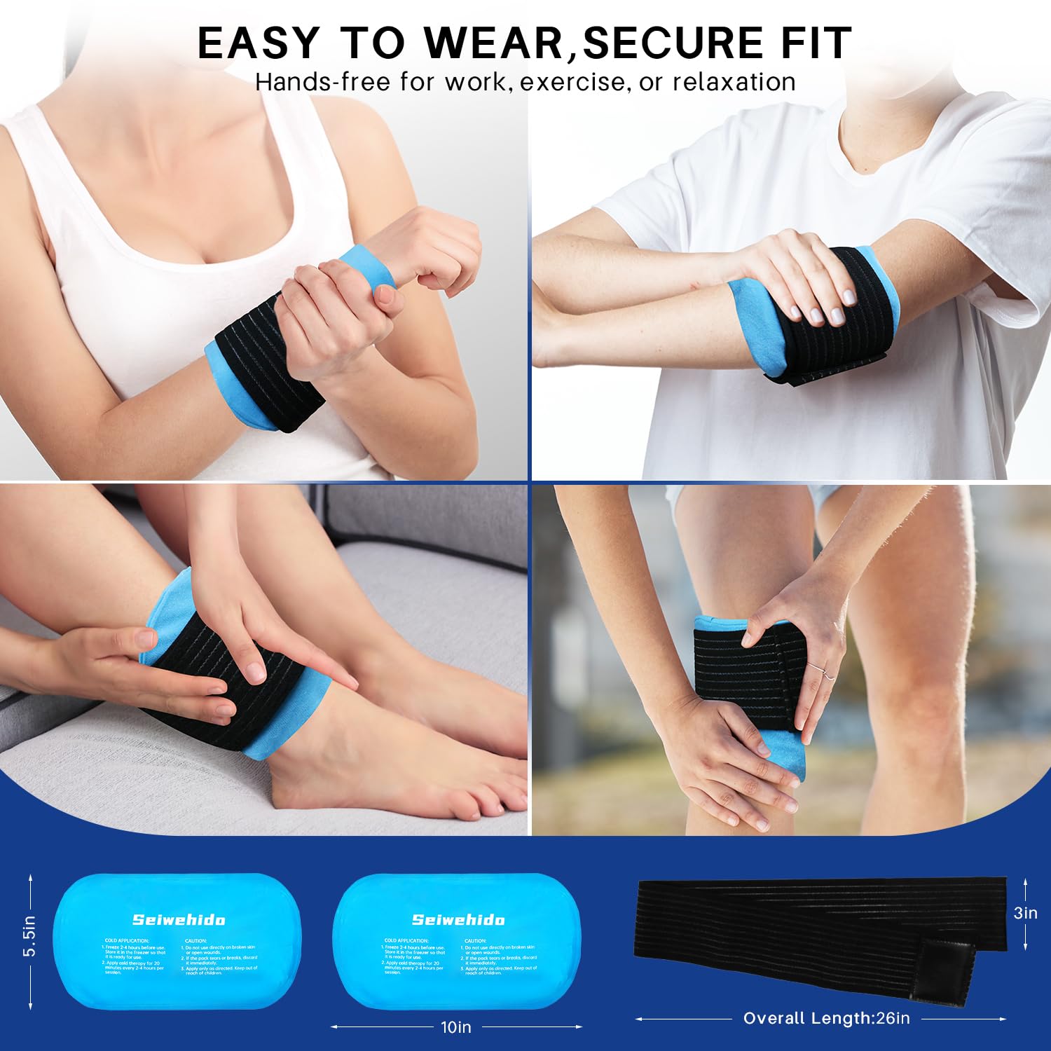 SEIWEHIDO cojin gel flexible que se adapta a contornos para confort
