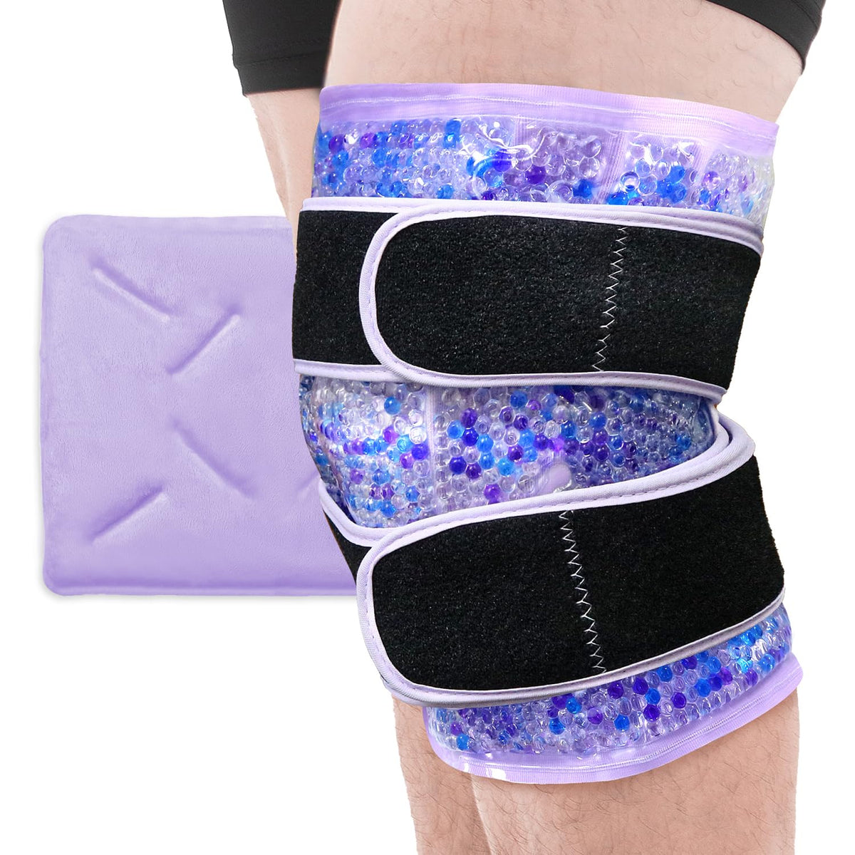 SEIWEHIDO rodilla gel-frio con ajuste ergonómico para alivio focal del dolor.