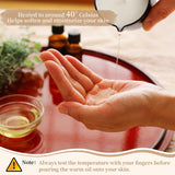 Sel Natural vela masaje te blanco, textura calmante e hidratante