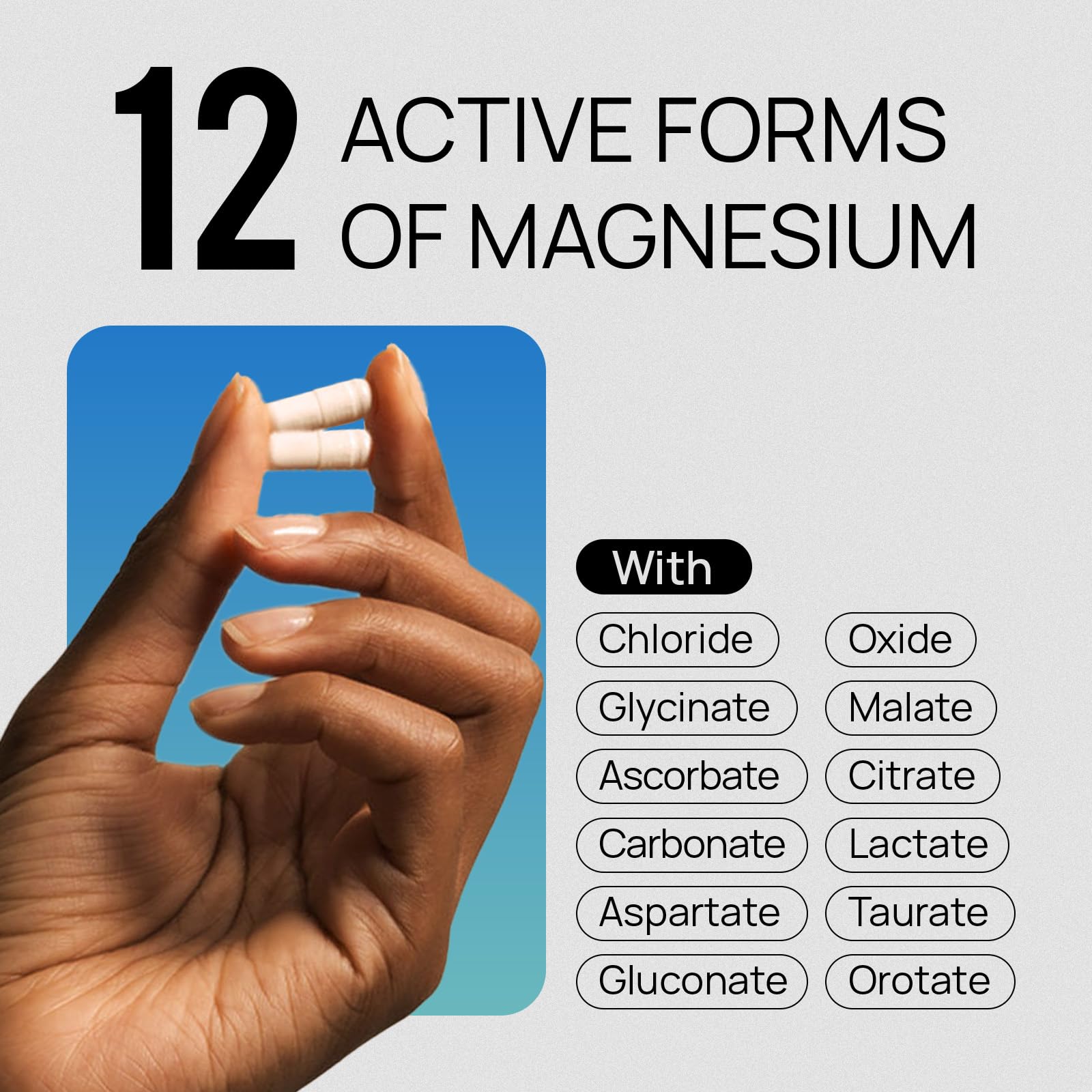 Selerb Magnesio 18 en 1, frasco para dosis diaria y equilibrio.
