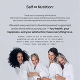 SELF NUTRITION dosis diaria clara para uso consistente