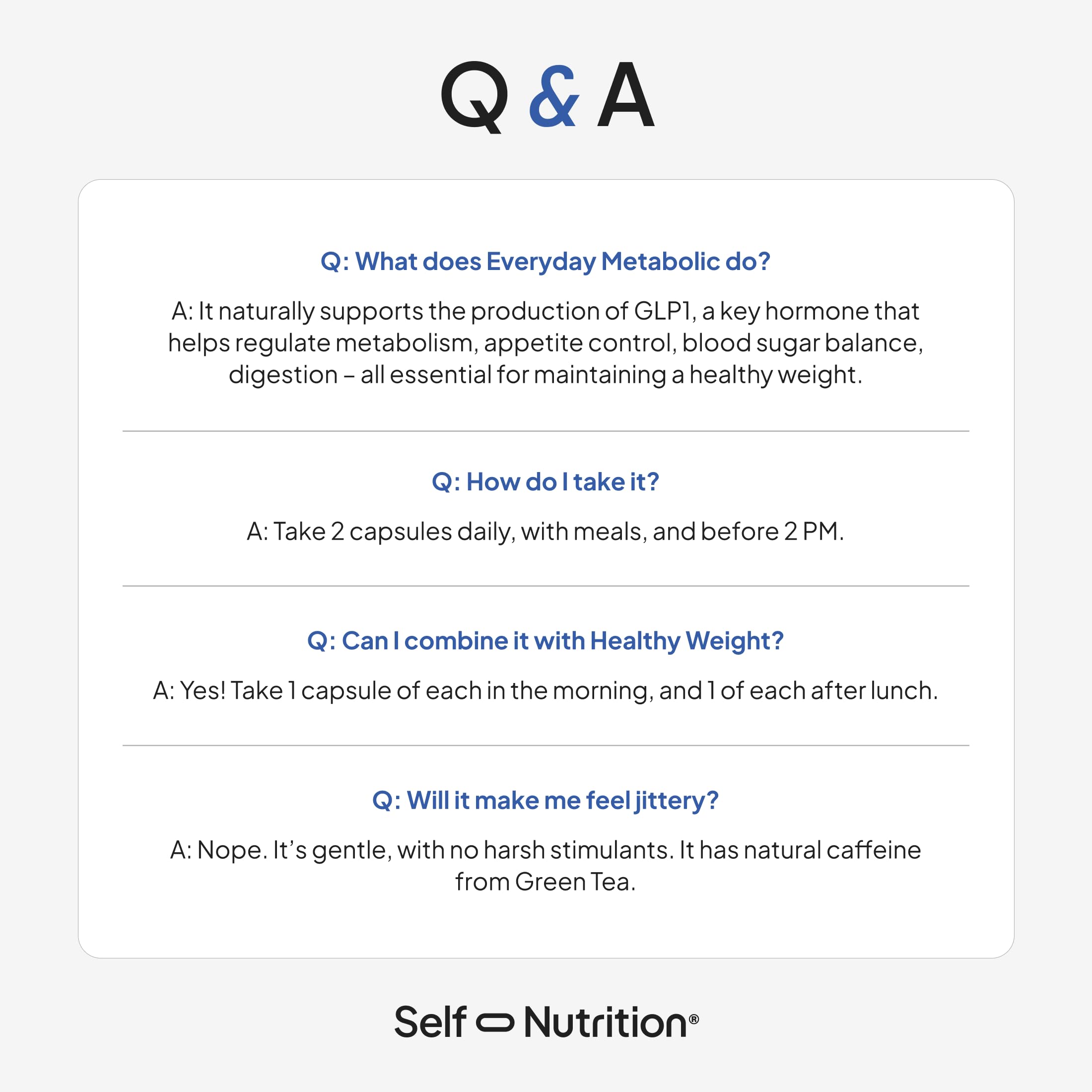 SELF NUTRITION GLP-1 Berberine: cápsulas junto a una taza de té verde para energía estable