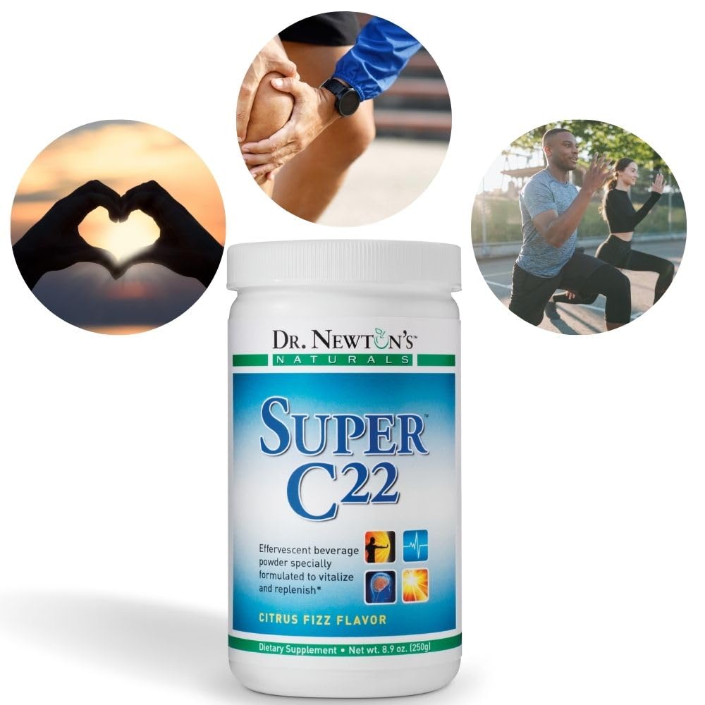 SelfCare+ Dr. Newton’s Naturals Super C22 se disuelve rápido en jugo o agua.
