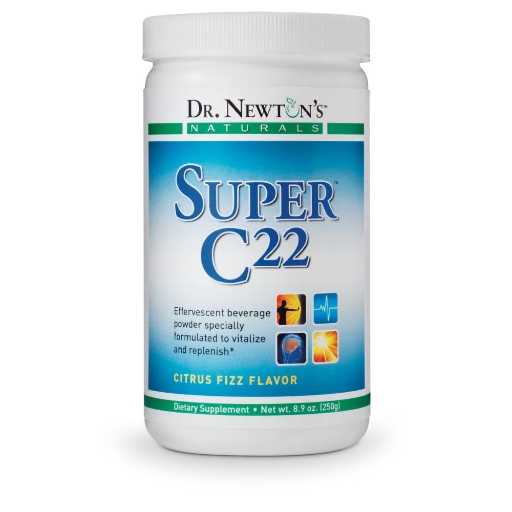 SelfCare+ Dr. Newton’s Naturals Super C22 efervescente limón para energía diaria.