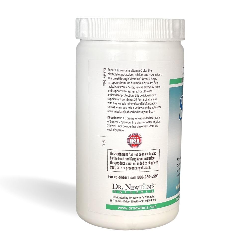 SelfCare+ Dr. Newton’s Naturals Super C22 sabor cítrico para un impulso diario.