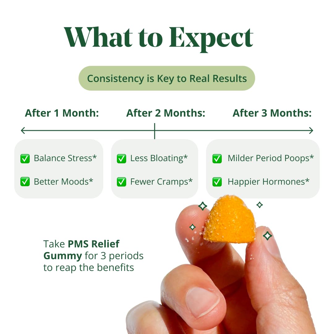 Semaine PMS Gummy uso diario mantiene consistencia posible