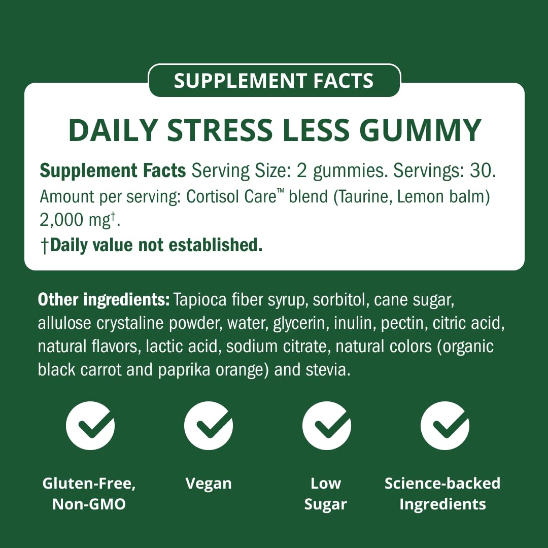 Semaine Stress Less Gummy, experiencia agradable de sabor cítrico, ideal para consumo diario.