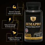 Semapro: cápsulas de uso diario para apoyo de vitalidad masculina.