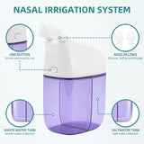 SEMIOEN tanque-agua-salina mostrando solución para irrigación nasal