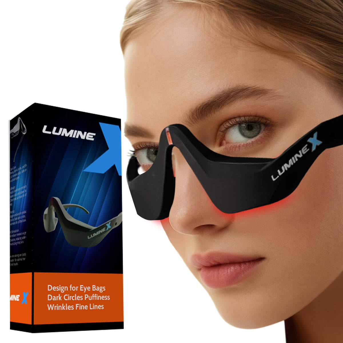 Gafas SENHI de terapia de luz roja para ojos, alivio de cansancio ocular y brillo.