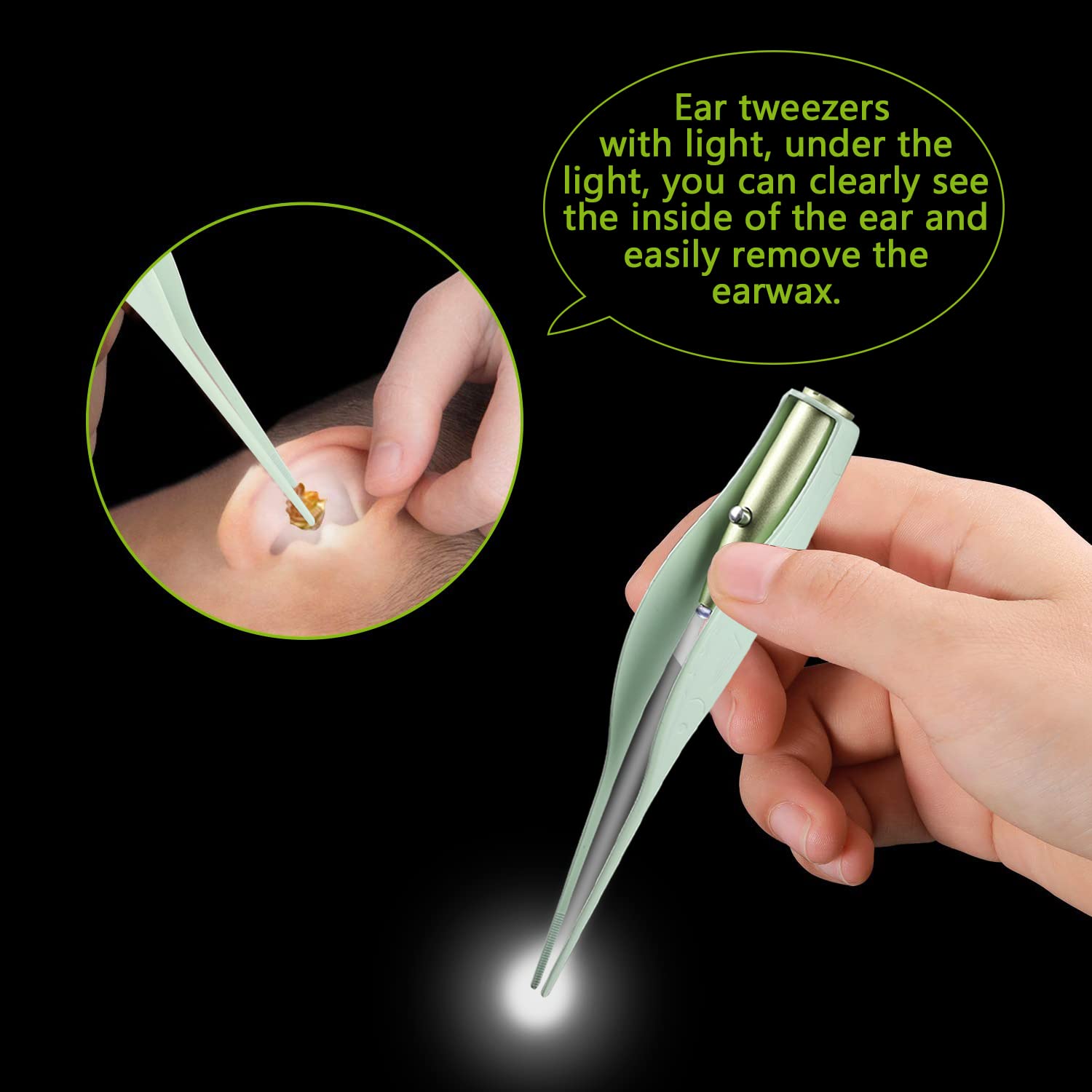SENLMLER cabezas dobles espiral oido: limpieza precisa con giro suave.
