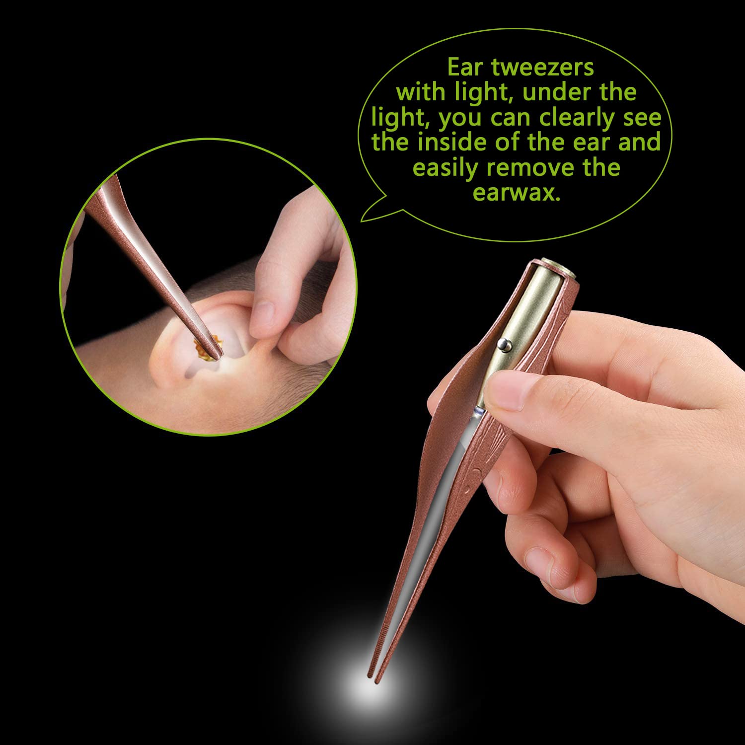 SENLMLER cabezas dobles oreja con espiral para limpieza suave