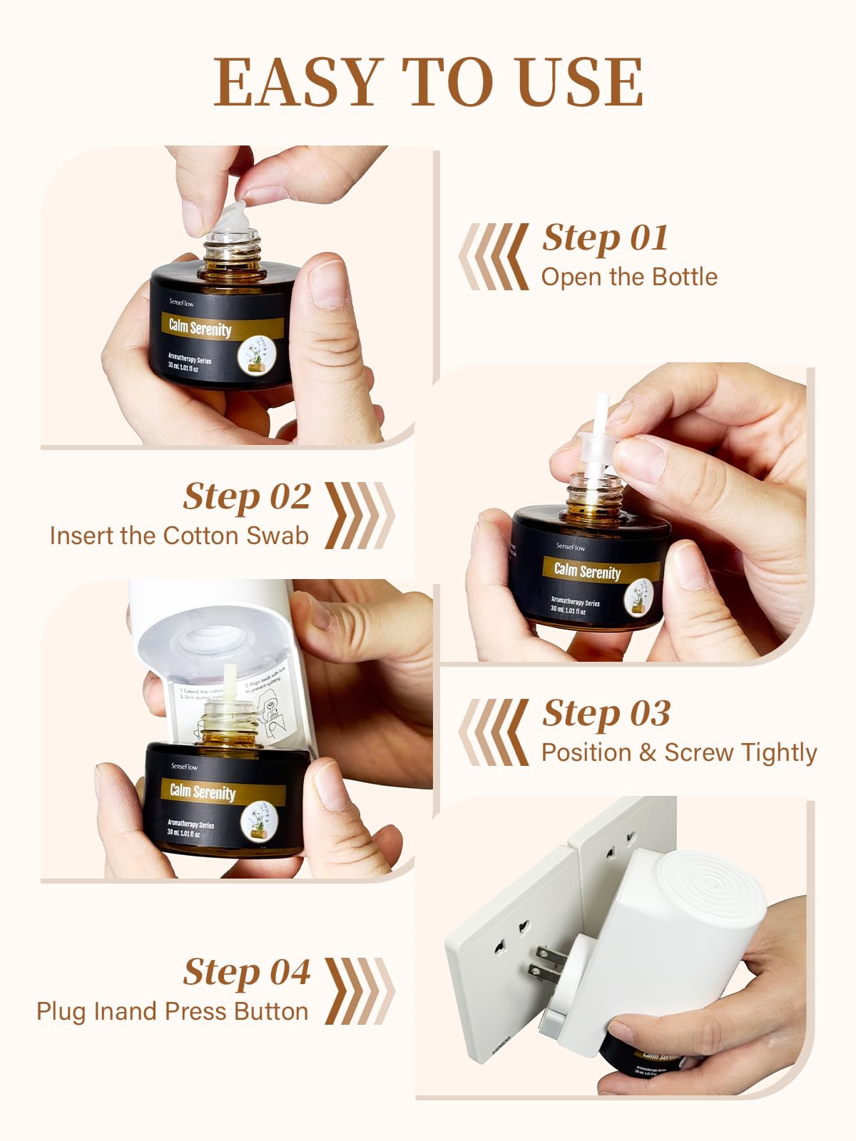 Tecnología patentada PureMist para fragancias naturales de SenseFlow.