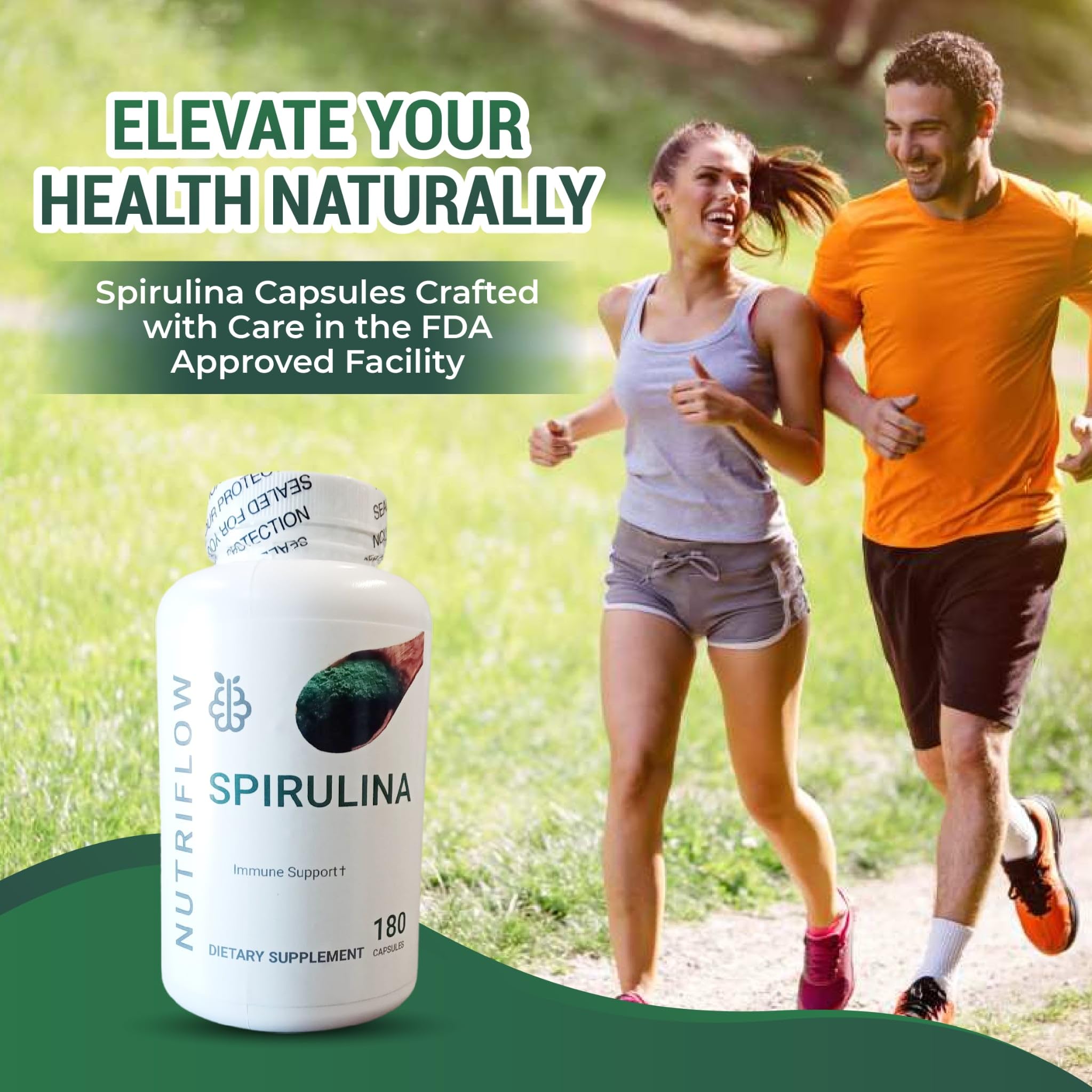senseofeeling polvo espirulina verde listo para batidos energizantes.