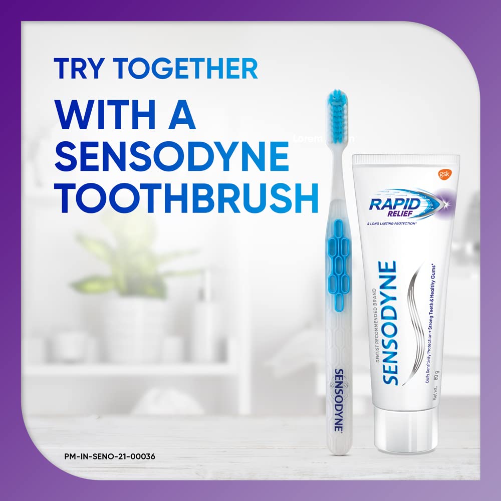 Sensodyne empaque frontal, dos unidades en estante