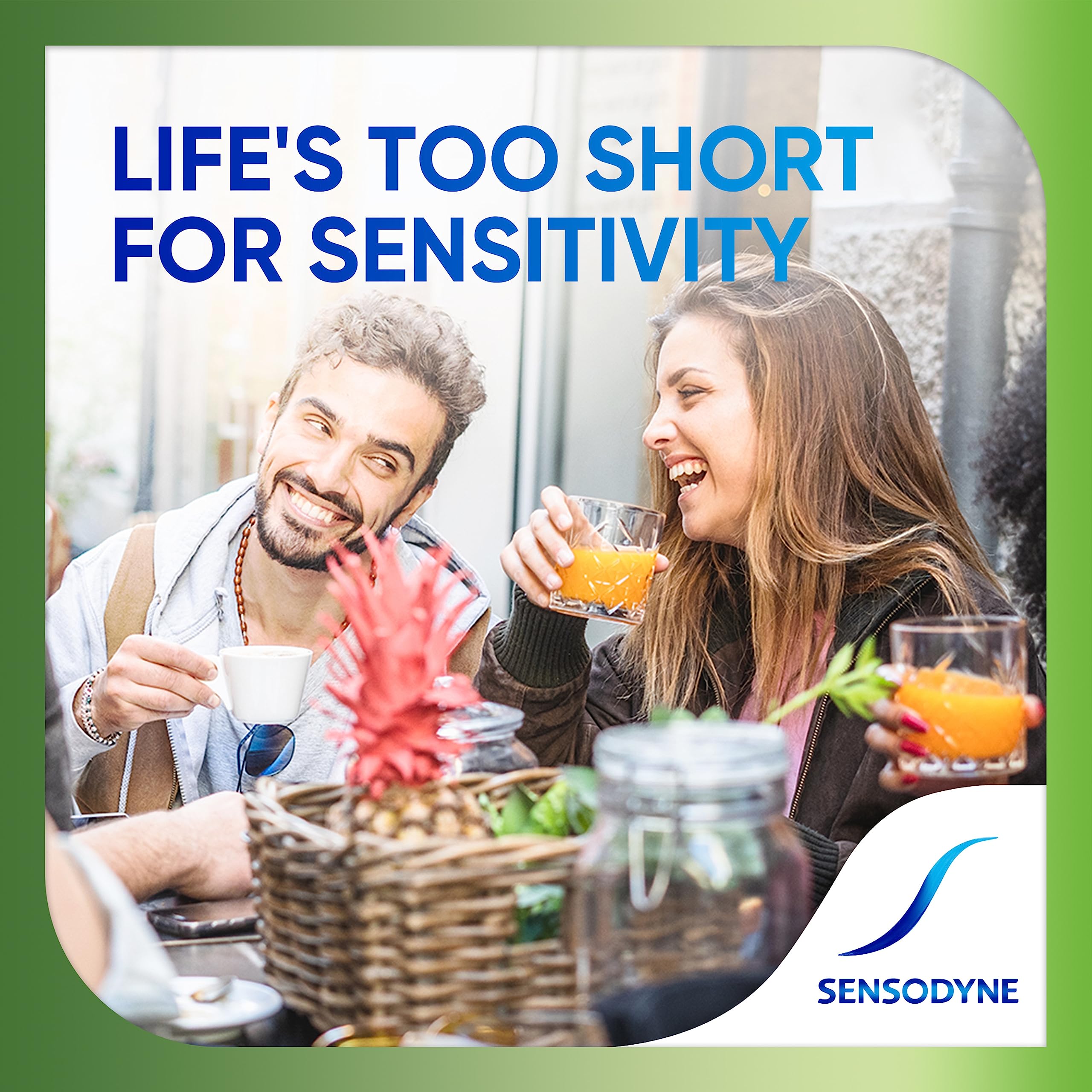 Sensodyne Fresh Mint cepillado de dos minutos para rutina diaria