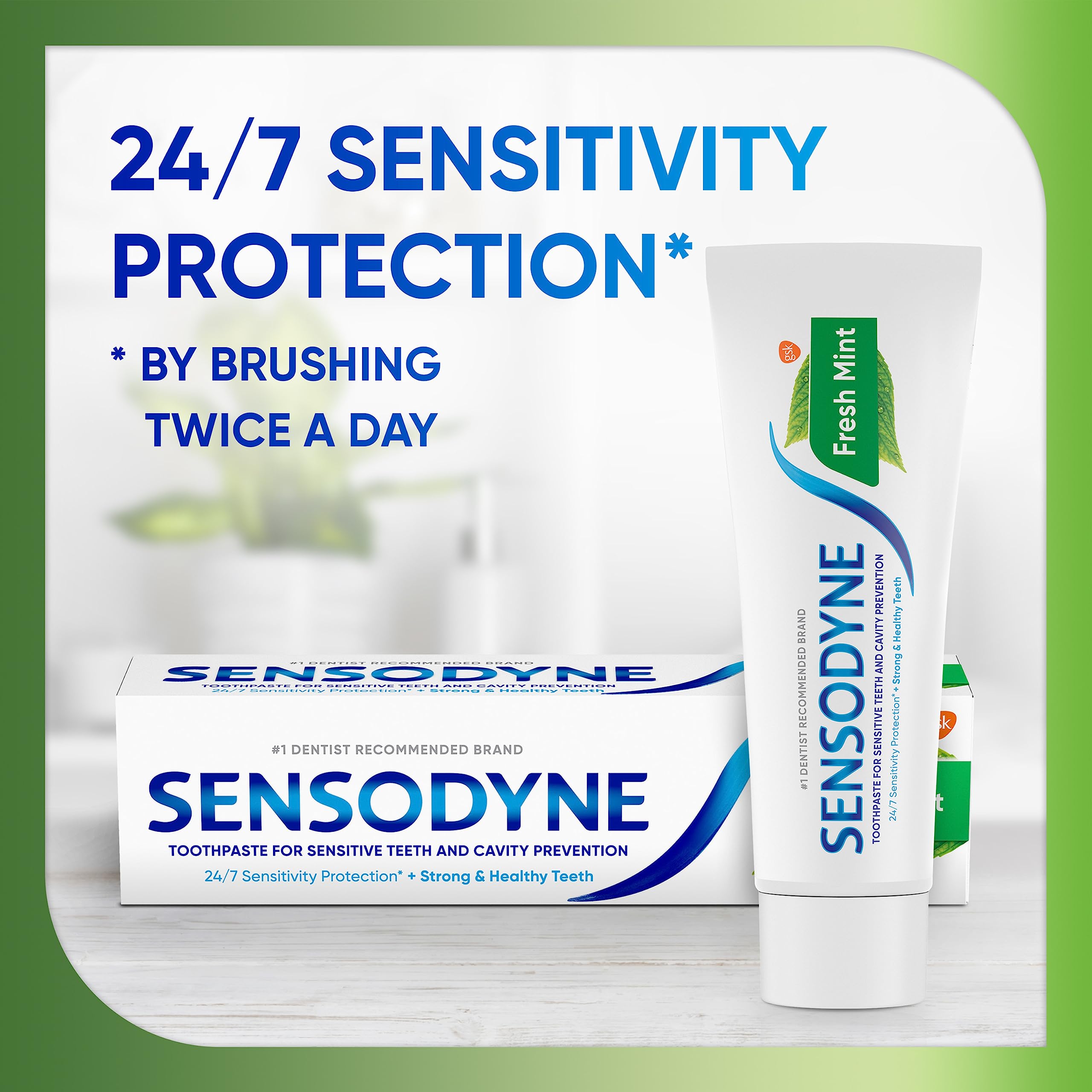 Sensodyne Fresh Mint calma nervios dentales con acción profunda