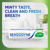 Sensodyne Fresh Mint sabor mentolado que refresca la boca