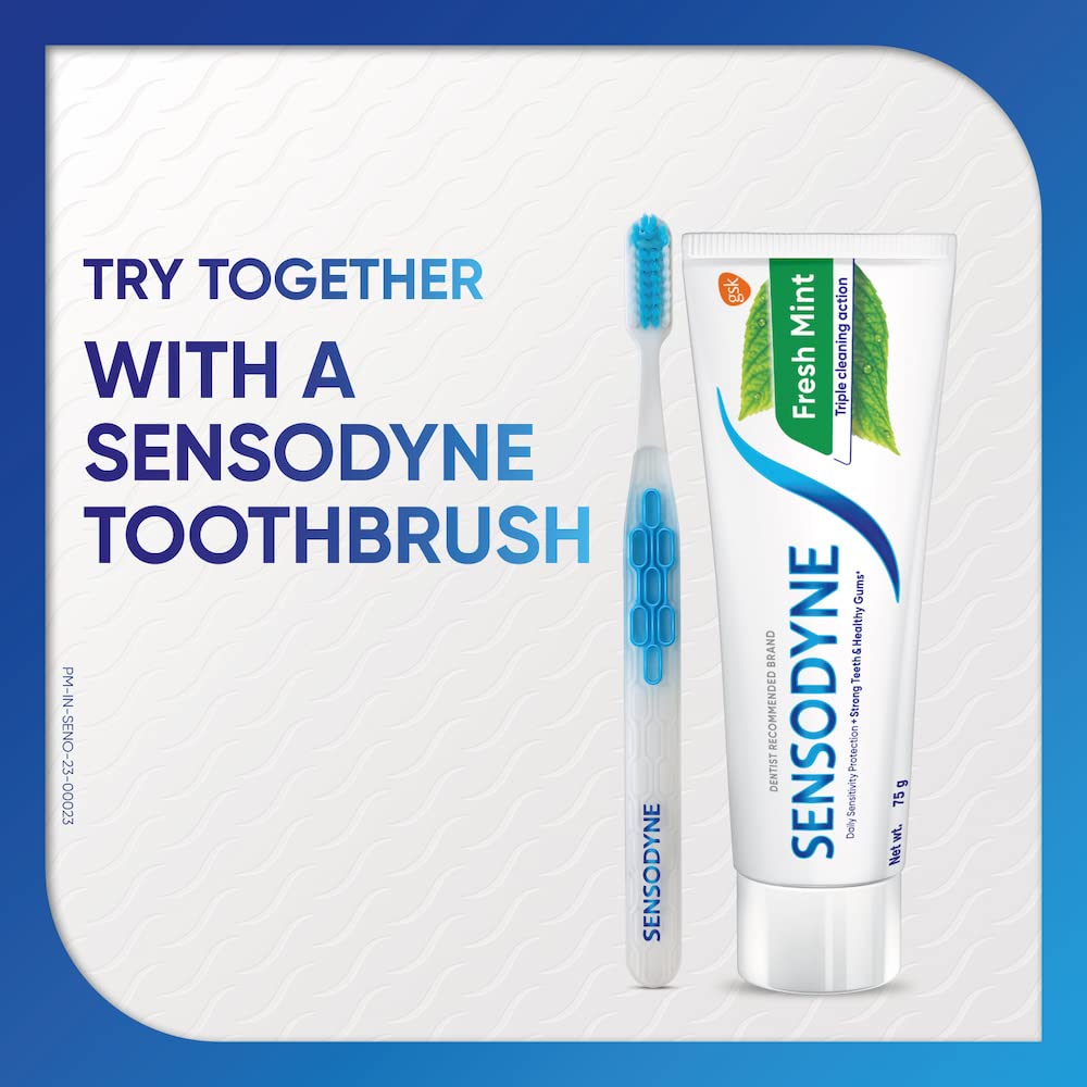 Sensodyne Menta Fresca ideal para la rutina diaria de cepillado.