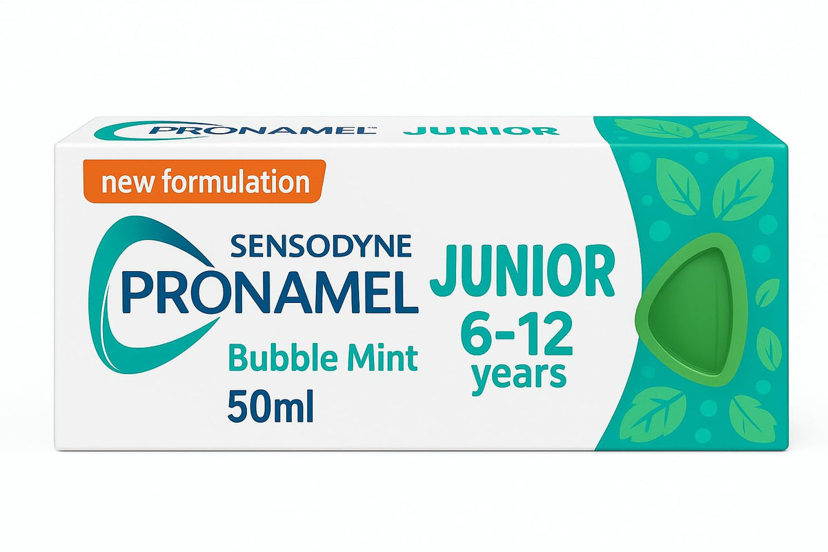 Conjunto de 5 Sensodyne Pronamel Niños para uso diario.