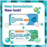 Tubo de Sensodyne Pronamel Niños, pasta dental para higiene diaria.