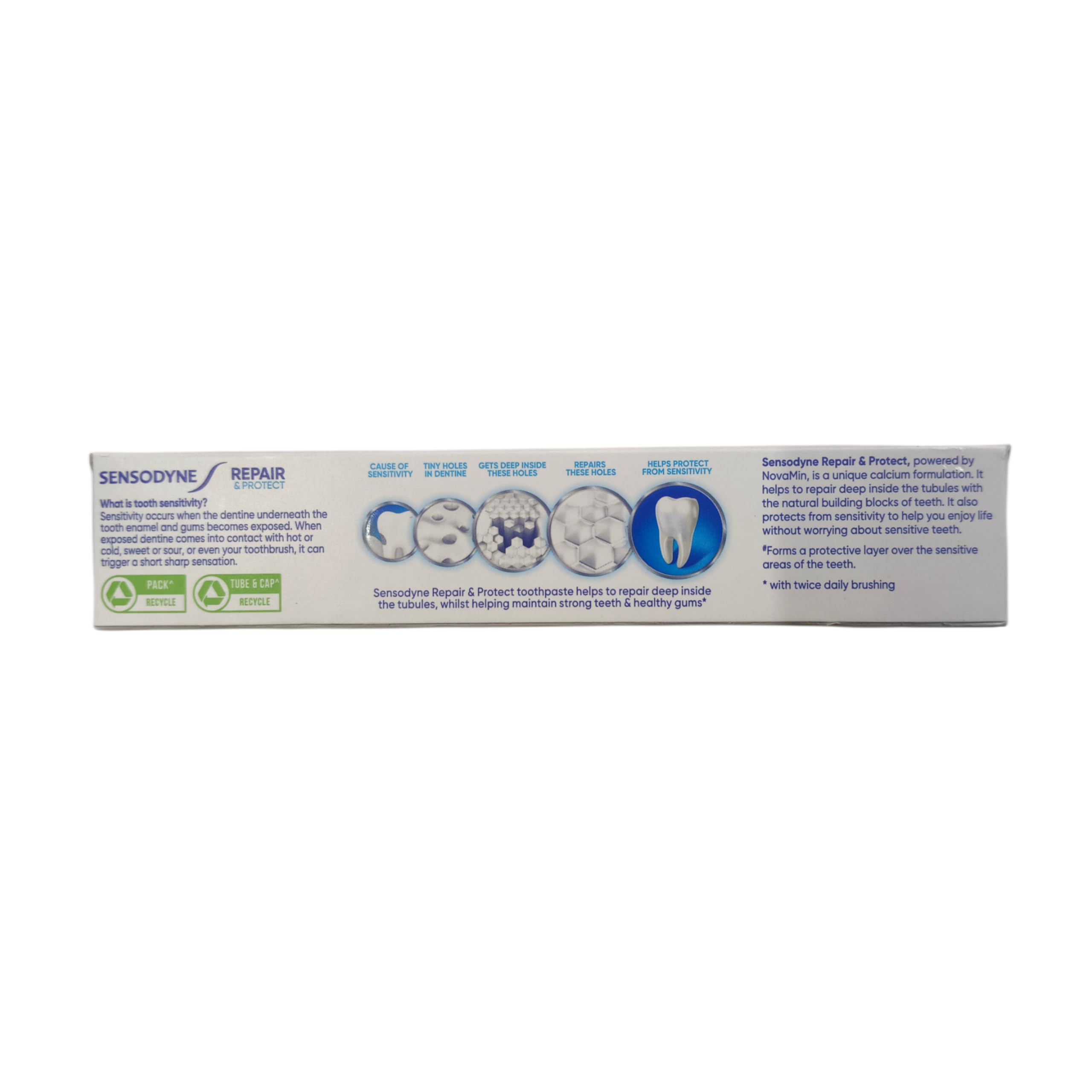 Sensodyne Repair Protect dentífrico 70 g, textura cremosa para una experiencia suave.