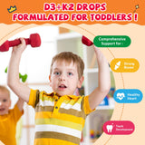 Sept Yan Gotas D3 K2 sabor fresa para niños, opción sin azúcar